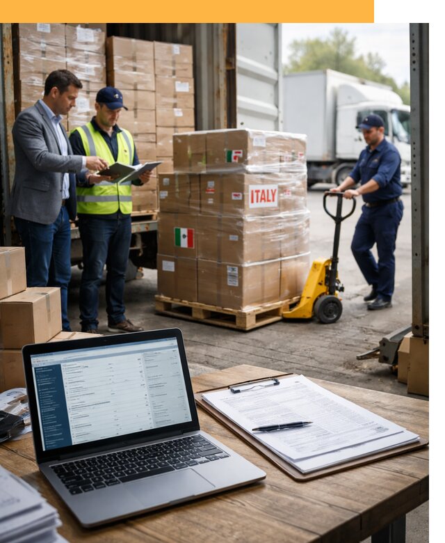 Доставка грузов из Италии: морские и авиаперевозки от 18706