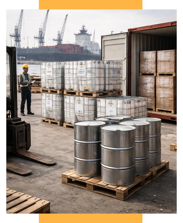 Доставка химического сырья из Индии от 259800 р. | СетСервис-Снж