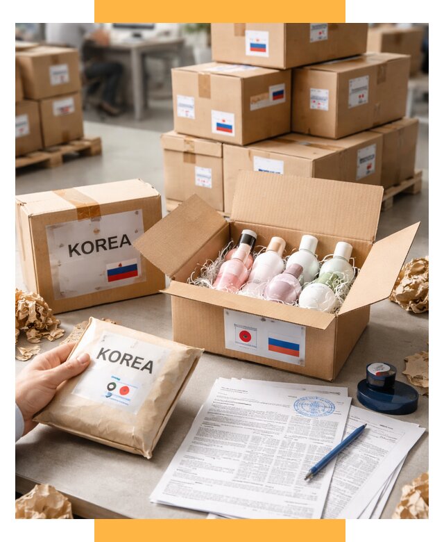 Доставка косметики из Кореи от 8833 р. под ключ | СетСервис-Снж