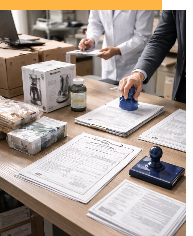 Сертификация импортных товаров от 12470 с таможенным сопровождением